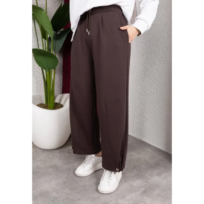 Premium Modal Oysho Kumaş Paça Büzgü Detaylı Pantolon 6143